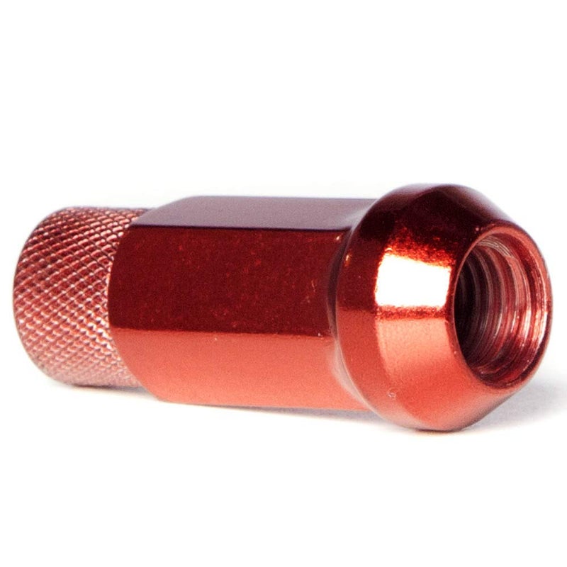 Circuit Performance Forged Steel Extended Open End Hex Lug Nut for Aftermarket Wheels: 12x1.25 Red - 20 Piece Set + Tool - Image 4